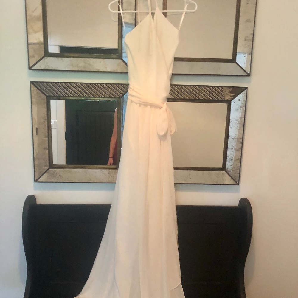 NEW/UNWORN: Ivory, Flowy Wrap Dress